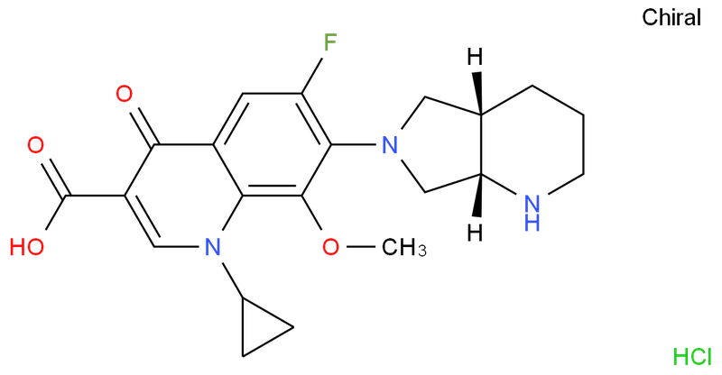莫西沙星盐酸盐/1-环丙基-7-(S,S-2,8-重氮-二环[4.3.0]壬烷-8-基)-6-氟-8-甲氧-1,4-二氢-4-氧-3-喹啉羧酸盐酸盐/盐酸莫西沙星,Moxifloxacin hydrochloride