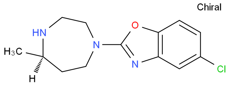 5-氯-2-[(5R)-六氢-5-甲基-1H-1,4-二氮杂卓-1-基]苯并恶唑,(R)-5-chloro-2-(5-Methyl-1,4-diazepan-1-yl)benzo[d]oxazole