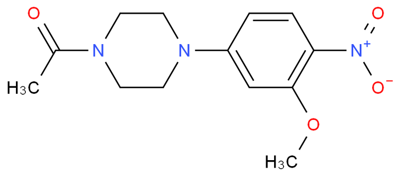 N1-Acetyl-4-[3-(methyloxy)-4-nitrophenyl]piperazine,N1-Acetyl-4-[3-(methyloxy)-4-nitrophenyl]piperazine