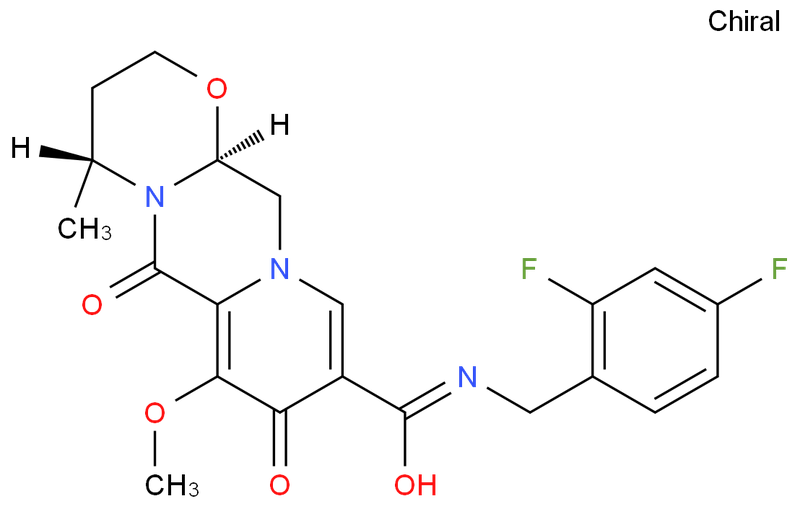 度鲁特韦 中间体,(4R,12aS)-N-[[2,4-bis(fluoranyl)phenyl]methyl]-7-methoxy-4-methyl-6,8-bis(oxidanylidene)-3,4,12,12a-tetrahydro-2H-pyrido[5,6]pyrazino[2,6-b][1,3]oxazine-9-carboxamide  (n-2) - Dolutegravir Sodium  intermediate