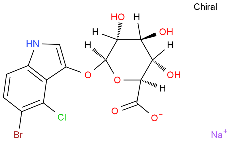 5-溴-4-氯-3-吲哚基-beta-D-葡糖苷酸钠,5-Bromo-4-chloro-3-indolyl-beta-D-glucuronide sodium salt