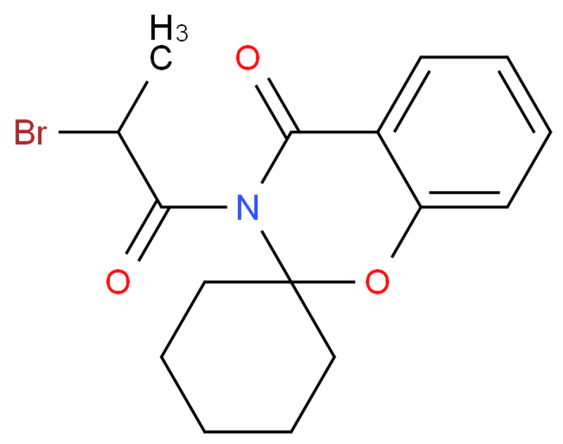 3-(2-溴代-1-氧代丙基)-螺[2H-1,3-苯并噁嗪-2,1'-环己烷]-4(3H)-酮