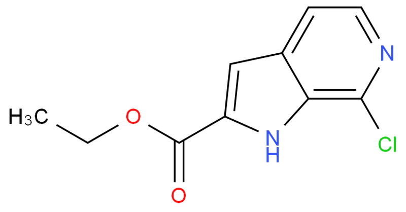 7-氯-1H-吡咯并[2,3-C]吡啶-2-羧酸乙,ethyl 7-chloro-1H-pyrrolo[2,3-c]pyridine-2-carboxylat