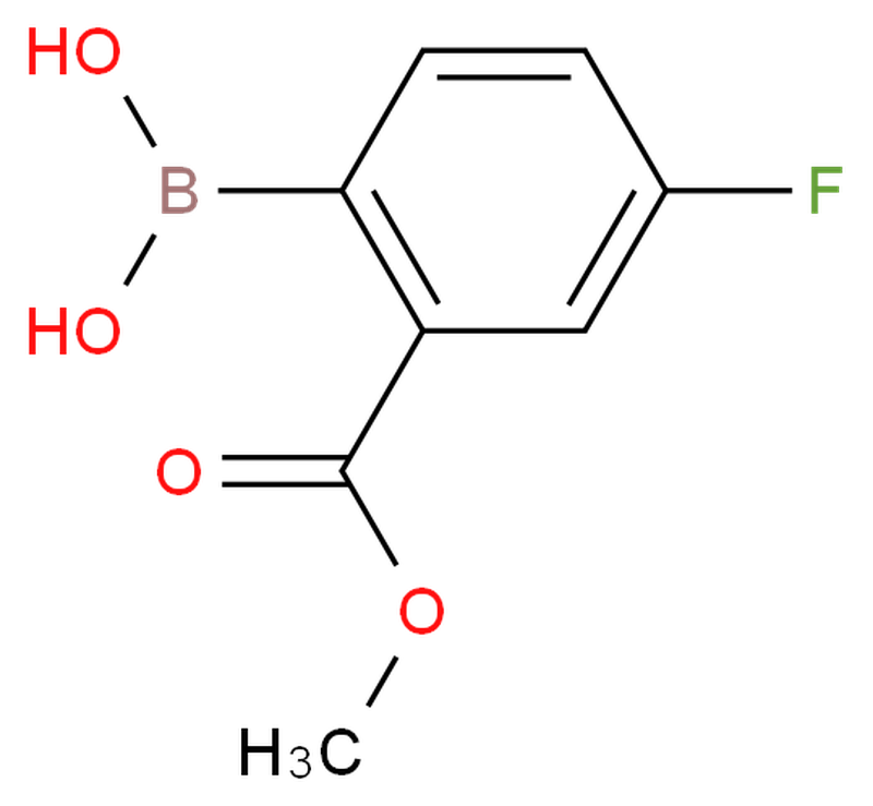 2-甲氧羰基-4-氟苯硼酸,4-fluoro-2-methoxycarbonylphenylboronic acid