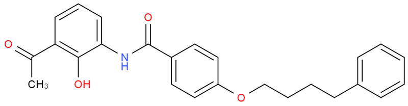 3'-[4-(4-苯基丁氧基)苯甲酰基氨基]-2'-羟基苯乙酮,3'-[4-(4-Phenylbutoxy)benzoylamino]-2'-hydroxyacetophenone