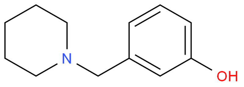 3-(1-哌啶基甲基)苯酚,3-(1-Piperidinylmethyl)phenol