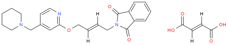 N-[顺-4-[4-(N-哌啶甲基)吡啶-2-氧]-2-丁烯-1-基]邻苯二甲酰亚胺 顺丁烯二酸盐,N-{4-[4-(piperidinomethyl)pyridyl-2-oxy]-cis-2-butene} phthalimide Maleate
