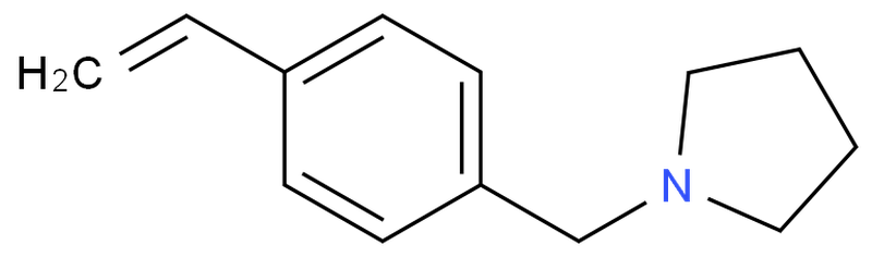 4-乙烯基苄基吡咯烷,1-(4-vinylbenzyl)pyrrolidine