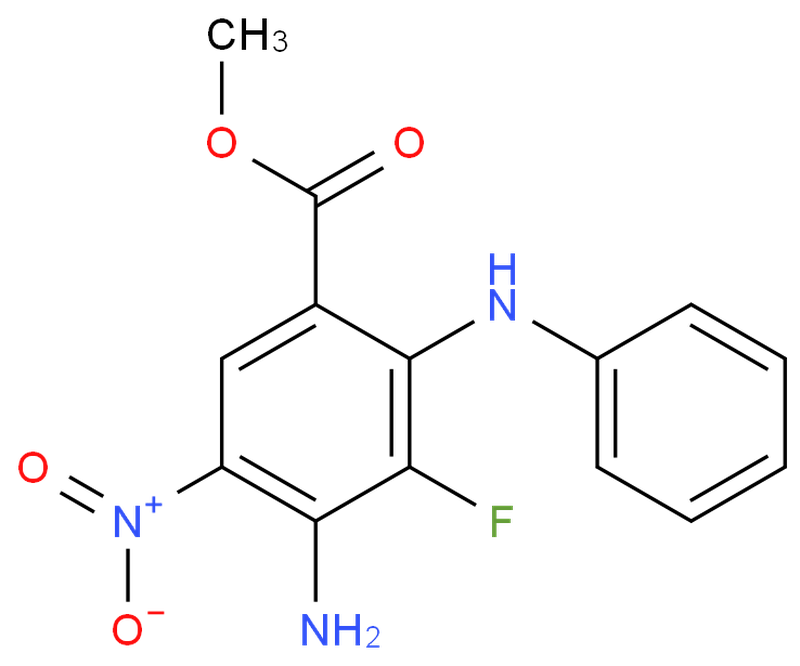 606093-58-7,4-Amino-3-fluoro-5-nitro-2-phenylaminobenzoic acid methyl ester