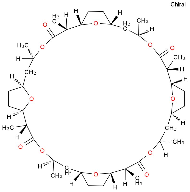 Nonactin无活菌素（钾K+/铵NH4+离子载体）,Nonactin
