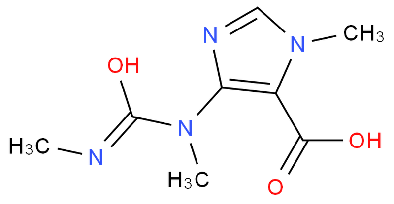 3-methyl-5-(methyl-(methylcarbamoyl)amino)imidazole-4-carboxylic acid,3-methyl-5-(methyl-(methylcarbamoyl)amino)imidazole-4-carboxylic acid