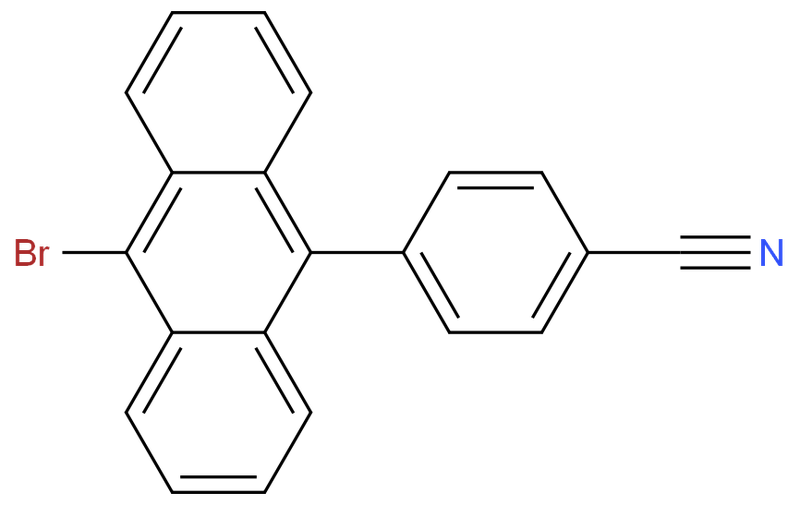 4-(10-(9-溴蒽))苯腈,4-(10-bromoanthracen-9-yl)benzonitrile