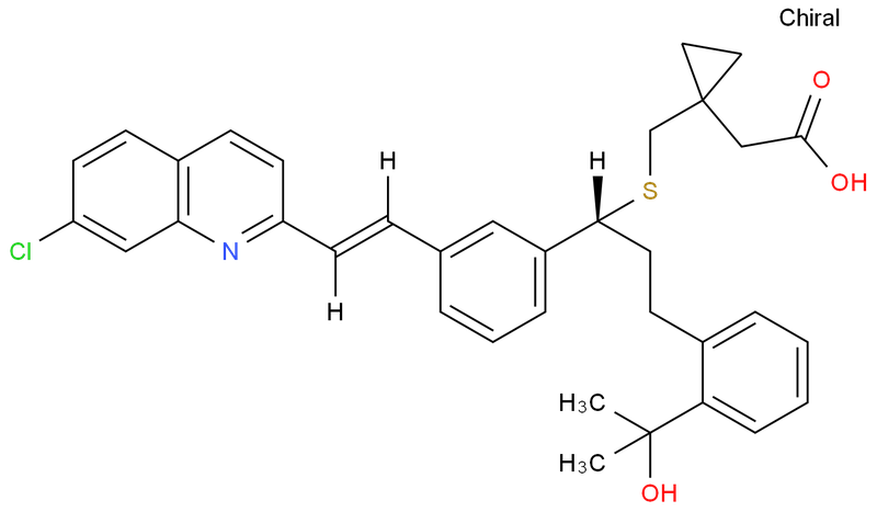 莫特司特钠盐,sodium (R,E)-2-(1-((1-(3-(2-(7-chloroquinolin-2-yl)vinyl)phenyl)-3-(2-(2-hydroxypropan-2-yl)phenyl)propylthio)methyl)cyclopropyl)acetate