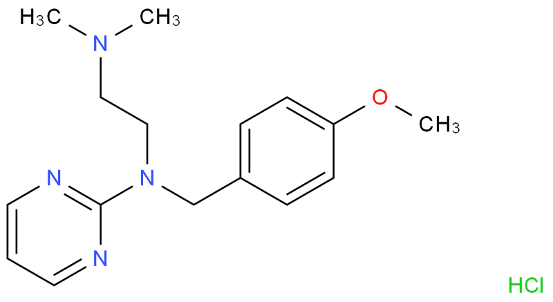 盐酸嘧啶二胺,thonzylamine hydrochloride