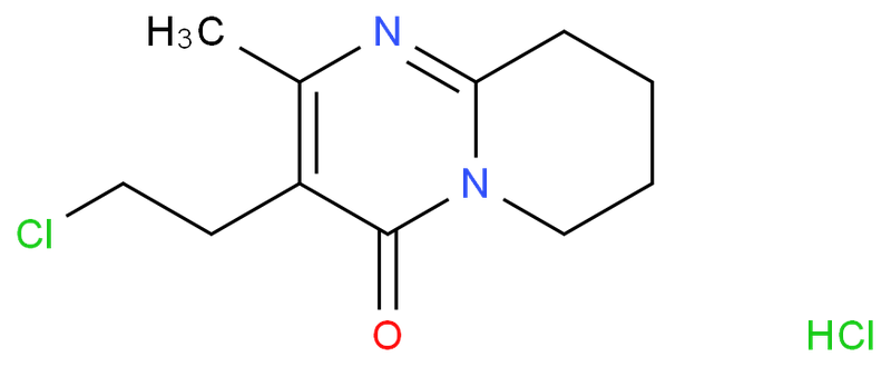 3-(2-氯乙基)-2-甲基-6,7,8,9-四氢-4H-吡啶并[1,2-a]嘧啶-4-酮盐酸盐,3-(2-Chloroethyl)-2-methyl-6,7,8,9-tetrahydro-4H-pyrido1,2-a-pyrimidin-4- one hydrochloride （93076-03-0）