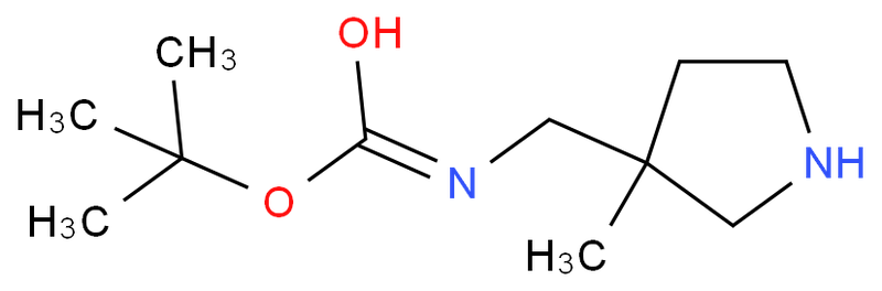 3-(BOC-氨基甲基)-3-甲基-吡咯烷,tert-butyl N-[(3-methylpyrrolidin-3-yl)methyl]carbamate