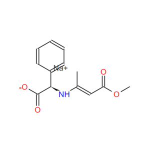 (R)-[(3-甲氧基-1-甲基-3-氧代丙-1-烯基)氨基]苯乙酸钠