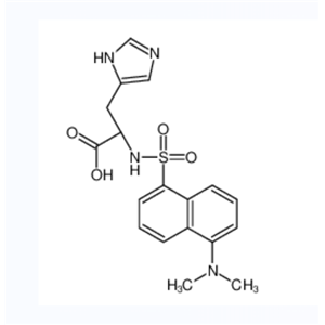 N-[[5-(二甲基氨基)-1-萘基]磺酰基]-L-组氨酸,(2S)-2-[[5-(dimethylamino)naphthalen-1-yl]sulfonylamino]-3-(1H-imidazol-5-yl)propanoic acid