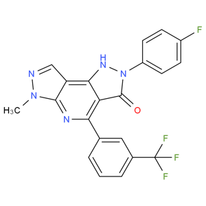 2-(4-fluorophenyl)-6-methyl-4-(3-(trifluoromethyl)phenyl)-1,2-dihydrodipyrazolo[3,4-b:3',4'-d]pyridin-3(6H)-one
