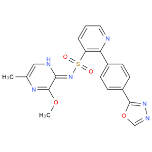 N-(3-甲氧基-5-甲基-2-吡嗪基)-2-[4-(1,3,4-恶二唑-2-基)苯基]-3-吡啶磺酰胺