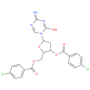 3',5'-二对氯苯甲酰氧基-2-脱氧-5-氮杂胞苷