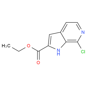 7-氯-1H-吡咯并[2,3-C]吡啶-2-羧酸乙