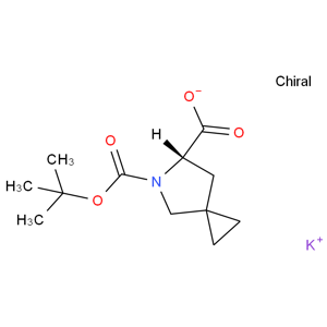 (S)-5-(叔丁氧羰基)-5-氮杂螺[2.4]庚烷-6-羧酸钾盐