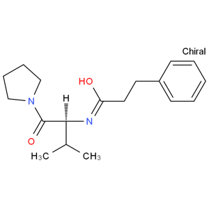 Benzenepropanamide, N-[(1S)-2-methyl-1-(1-pyrrolidinylcarbonyl)propyl]-；AS-1