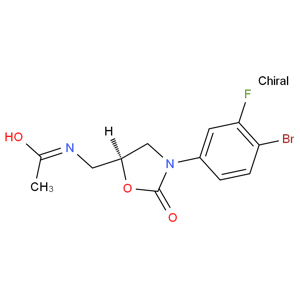 (5S)-N-[3-(4-溴-3-氟苯基)-2- 氧代-5-恶唑烷基甲基]乙酰胺