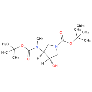 (3S,4S)-tert-butyl 3-(tert-butoxycarbonyl(methyl)amino)-4-hydroxypyrrolidine-1-carboxylate