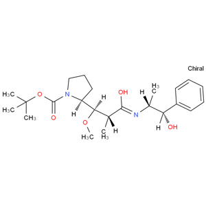 S)-tert-butyl 2-((1R,2R)-3-(((1S,2R)-1-hydroxy-1-phenylpropan-2-yl)amino)-1-methoxy-2-methyl-3-oxopropyl)pyrrolidine-1-carboxylate