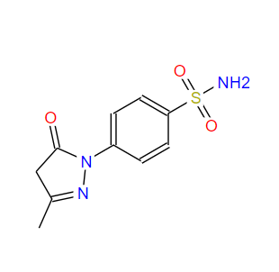 3-甲基-1-(4-硫代酰氨基苯基)-5-吡唑酮,4-(3-methyl-5-oxo-4H-pyrazol-1-yl)benzenesulfonamide