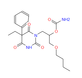 非巴氨酯,[1-butoxy-3-(5-ethyl-2,4,6-trioxo-5-phenyl-1,3-diazinan-1-yl)propan-2-yl] carbamate