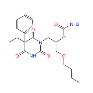 非巴氨酯,[1-butoxy-3-(5-ethyl-2,4,6-trioxo-5-phenyl-1,3-diazinan-1-yl)propan-2-yl] carbamate