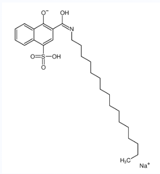 3-[(十六烷基氨基)羰基]-4-羟基萘-1-磺酸钠,sodium,3-(hexadecylcarbamoyl)-4-hydroxynaphthalene-1-sulfonate