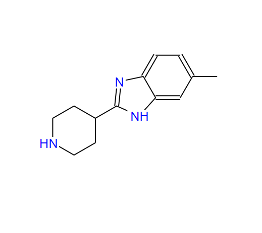 5-甲基-2-哌啶-4-基-1H-苯并咪唑,6-METHYL-2-(PIPERIDIN-4-YL)-1H-BENZO[D]IMIDAZOLE