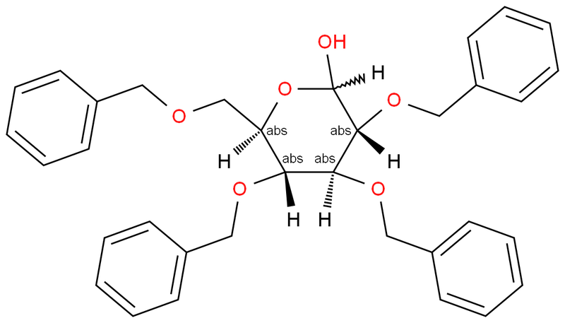 2,3,4,6-四苄基-D-吡喃葡萄糖,Tetra-O-benzyl-D-glucopyranos