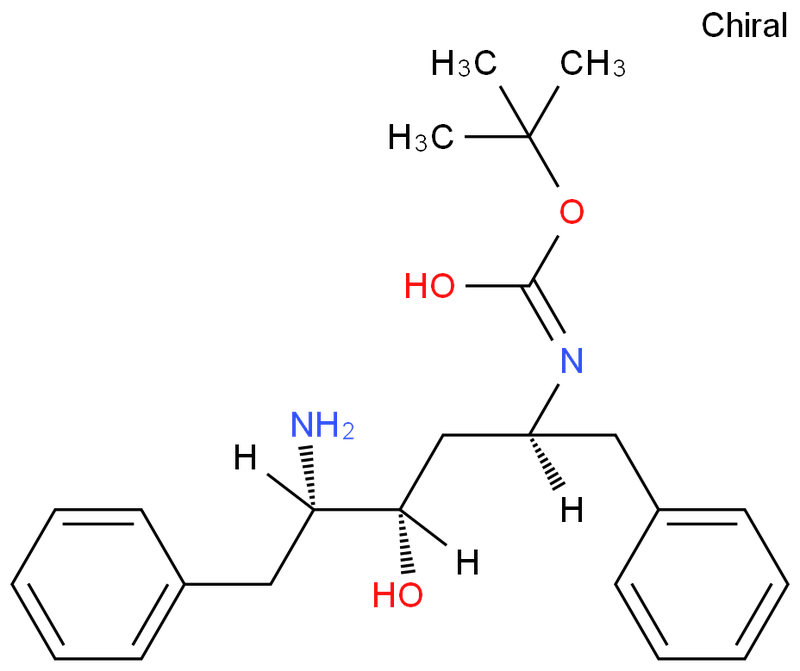 (2S,3S,5S)-2-氨基-3-羟基-5-叔丁氧基甲酰氨基-1,6-二苯基己,[(1S,3S,4S)-4-Amino-3-hydroxy-5-phenyl-1-(phenylmethyl)pentyl]-carbamic acid 1,1-dimethylethyl este
