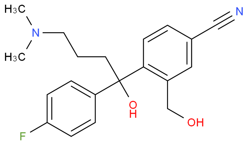 艾司西酞普兰杂质W,(R)-CITALOPRAM                              R-(+)-1-3-(dimethyl-amino) propyl-1-(p-fluorophenyl)-5-phthalancarbonitril