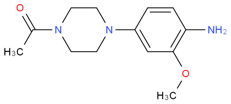 4-(4-Acetyl-1-piperazinyl)-2-(methyloxy)aniline,4-(4-Acetyl-1-piperazinyl)-2-(methyloxy)aniline