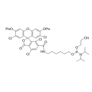 6-TET亚磷酰胺； 5’-四氯荧光素氨基磷酸酯,6-TET phosphoramidite; 5
