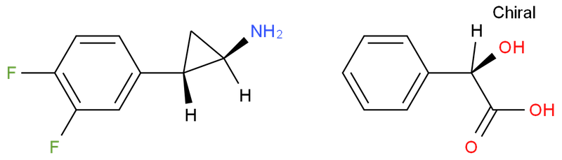 (1R,2S)-2-(3,4-二氟苯基)环丙胺 (R)-扁桃酸盐