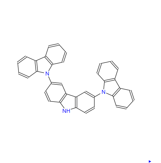 3,6-(二咔唑基)三咔唑,6-(9H-carbazol-9-yl)-9H-3,9'-bicarbazole