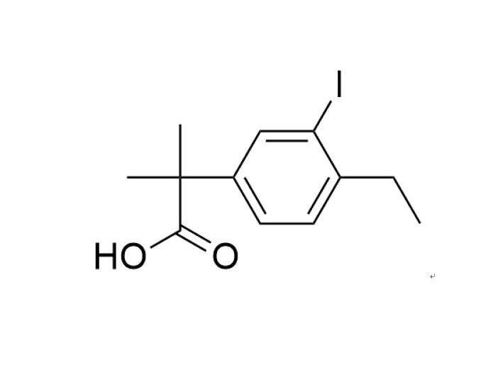 2-(4-乙基-3-碘苯基)-2-甲基丙酸,2-(4-ethyl-3-iodophenyl)-2-Methylpropanoic acid
