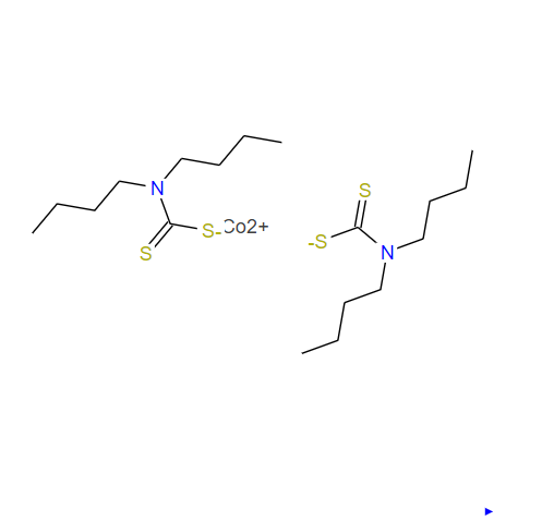 bis(dibutyldithiocarbamato-S,S')cobalt,bis(dibutyldithiocarbamato-S,S')cobalt