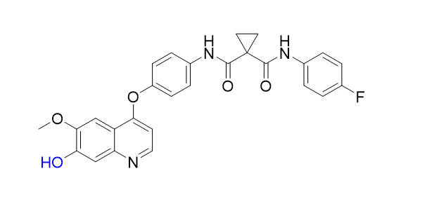 卡博替尼杂质05,n-(4-fluorophenyl)-N-(4-((7-hydroxy-6-methoxyquinolin-4-yl)oxy)phenyl)cyclopropane-1,1-dicarboxamide