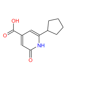 6-环戊基-2-氧亚基-1,2-二氢吡啶-4-羧酸,6-cyclopentyl-2-oxo-1,2-dihydropyridine-4-carboxylicacid