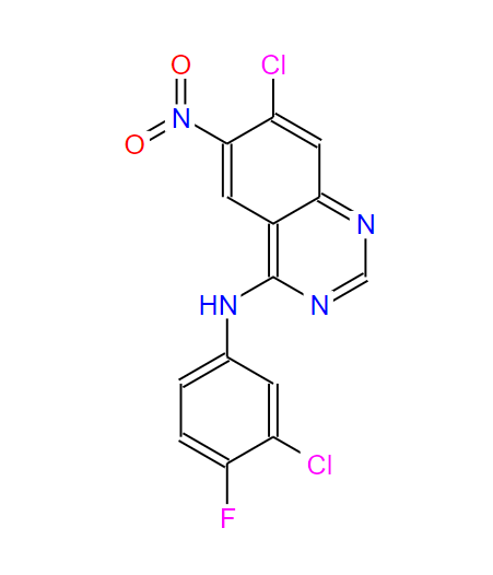 7-氯-N-(3-氯-4-氟苯基)-6-硝基-4-氨基喹唑啉,7-Chloro-N-(3-chloro-4-fluorophenyl)-6-nitroquinazolin-4-amine