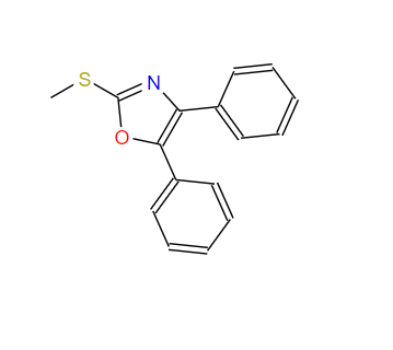 2-(甲硫基)-4,5-二苯基恶唑,2-methylsulfanyl-4,5-diphenyl-1,3-oxazole