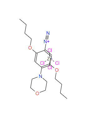 重氮盐FB氯化锌盐,2,5-dibutoxy-4-(morpholin-4-yl)benzenediazonium tetrachlorozincate (2:1)